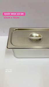 🅾️ KHAY INOX GN 1/3 / KHAY ĐỰNG THỰC PHẨM / KHAY ĐỰNG TOPPING / KHAY BUFFET / KHAY INOX SƠ CHẾ THỰC PHẨM