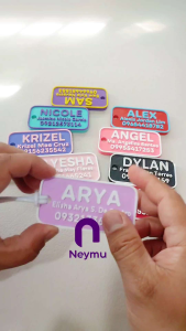 Neymu Emergency Whistle Name Tag for Kids | Personalized Emergency Whistle Tag with Name Contact Number & FREE Rubber Loop | 3D Printed