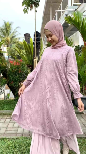 TUNIK BROCCADE SERIES ATASAN REMAJA TUNIK TEEN POLOS PLAIN CANTIK SIMPEL CASUAL REA BY CUTETRIK