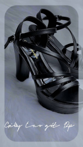 Sandanl xuồng nữ cao 12p  .Hậu khóa gài D1748_KA