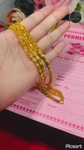 ECLATIA!! Gelang rantai emas muda kadar 35% gelang tangan wanita