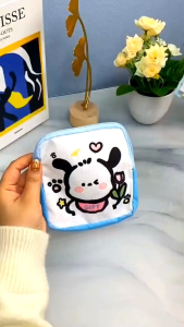 🇲🇾Readystock🇲🇾 Cartoon Sanitary Napkin Storage Bag 卫生棉收纳包 姨妈包 Large Capacity Portable Wallet Portable Mini Cosmetic Bag