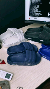 XternalStepSure Sandal Slop Pria Sandal Karet Empuk Anti Slip Ukuran 39-44 Motif Polos