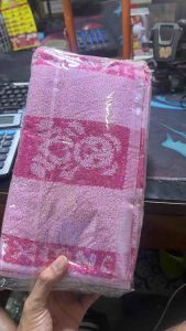 ผ้าขนหนูเช็ดผม เนื้อผ้านุ่ม ซับน้ำดีเยี่ยม (12ผืน)!! ขนาด 33*73 CM cotton อย่างดี พิมลาย คละสี