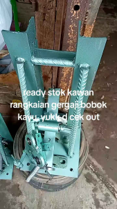 komponen  lengkap Gergaji scroll / bobok ukir kayu
