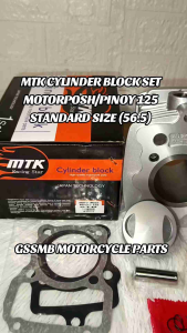 MTK CYLINDER BLOCK SET MOTORPOSH/PINOY 125 STANDARD SIZE (56.5MM)