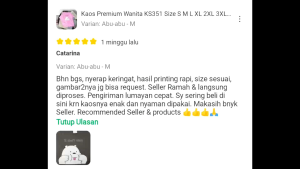 Kaos Katun Pria Cowok Kualitas Premium KS001-003
