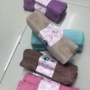 ผ้าเช็ดผมขนเป็นขนาด15x30หนานุ่มเซาบน้ำอยางดี