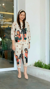 RZ Setelan Wanita Batik Gendhis Jamu & Set Homedress Katun & Rayon