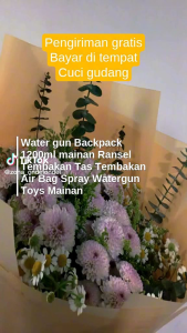 REJEKI 9393 - NEW WATER GUN BACKPACK MAINAN PISTOL AIR RANCEL TEMBAKAN AIR BAG SPRAY 1200 ML