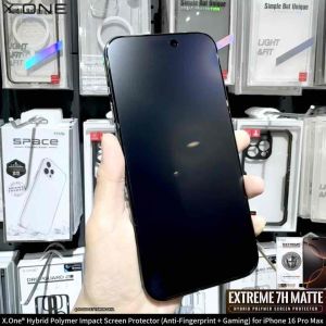 X.One® Hybrid Polymer Impact Screen Protector (Anti-Fingerprint + Gaming) for iPhone 16 Series