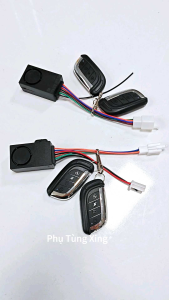 Bộ khóa chống trộm xe điện kèm 2 remote điều khiển từ xacó 4 nút dụng cho xe đạp điện xe máy điệnsử dụng nguồn điện 36v-72vphụ tùng xe điện