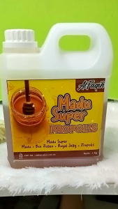 1Kg Madu Super Kalimantan dilengkapi Propolis Royal Jelly dan Bee Pollen
