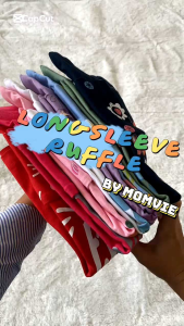 Momvie Kaos Ruffle Anak Perempuan Lengan Panjang Longsleeve Girls 7-14th