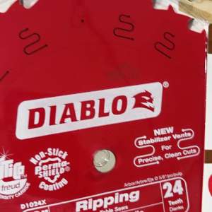Diablo 10 in. x 24-Teeth Ripping Saw Blade Power Tool Accessories