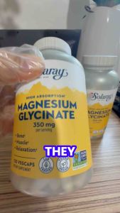 Solaray High Absorption Magnesium Glycinate 350mg Muscle Relaxation and Sleep Support 120s 240s 275s