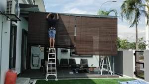 Outdoor Bamboo Blinds / Wooden Blind W)x(H) # Bidai Kayu # Bidai Buluh #