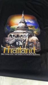 Kaos Katun Premium 28S & Kaos Oleh-Oleh THAILAND Gajah 2 Kiri Kanan