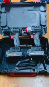 OSUKA สว่านไร้สาย 2 ระบบ รุ่น OCHD801 มาพร้อม บล็อกแบต รุ่น OSID-LT520 ชุดคู่สุดคุ้ม แบตเตอรี่ 2.0Ah 2ก้อน พร้อมกล่องเก็บ