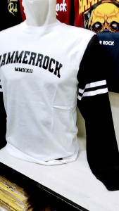 Kaos Pria Lengan Panjang Kombinasi/Baju Distro Lengan Panjang Pria Hammer Rock/T-Shirt Keren