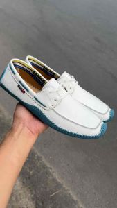Giày mọi da thật đế âm giày lười big size cỡ lớn 45 46 47 48 cho nam chân to. Mens wide moccasins for fat feet.