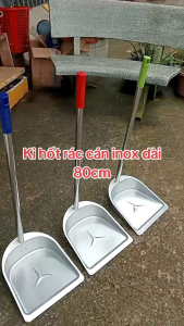 Ki Hốt Rác Cao 80cm Cán INOX mặt NHÔM cao Cấp