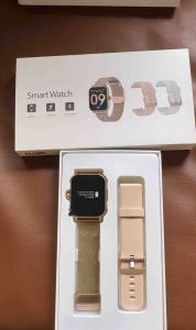 Sport Smart Watch for Men Women 1.85 Inch Touch Screen BT Call Women Fashion Smartwatch with 2 Straps Charging Cable and Box - Compatible with iOS and Android Device Wearable