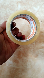 lakban coklat/bening 45 mmx 90 yard murah (1slop 6Rol)