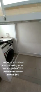 Loft bed customize for smaller room for helper room singapore