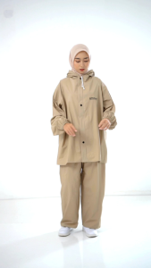 Akula Jas Hujan Dewasa Pria Wanita Bahan Elastis Tebal dan Kuat Anti Rembes