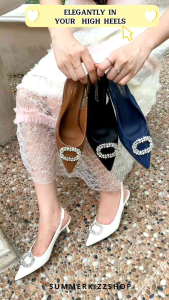 Sepatu Wanita Heels Tali Belakang 5cm Simoncelli Import 92929-8