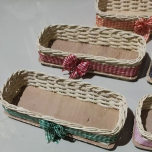 keranjang rotan satuan ukur 10 cm x 25 cm