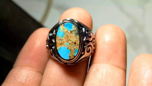 EST. JARI 8 - 9 NATURAL CINCIN BATU AKIK PIRUS PERSIA