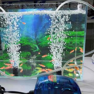 Máy oxi cho cá máy sủi oxy hồ cá bể cá cảnh 2 vòi Rs 348a 1 vòi Rs 248a tặng kèm dây và quả sủi oxy