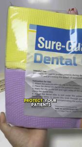 ( Topcare | Sure-guard ) Dental Bib | 3- Ply | Assorted Colors | 500 - 1000 Pcs | Sold By 5 - 10 Pack