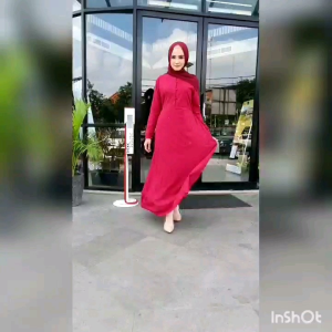 Maxi ARLINA - gamis mewah - gamis trendy - gamis kekinian - gamis maron- gamis hitam -gamis fashion terbaru