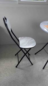 เก้าอี้พับได้ ขาเหล็ก แข็งแรงทนทาน รับน้ำหนักได้ถึง 80 kgs.