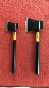 ขวานเหล็กแนบด้ามเหล็ก ชุบแข็งพิเศษ