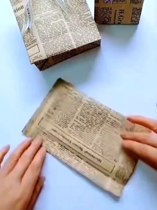 ราคาถูก กระดาษ 3แผ่น 5 แผ่น กระดาษคราฟท์ สีน้ำตาล กระดาษลายหนังสือพิมพ์ ลายตัวอักษร DIY