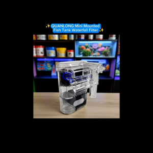 QUANLONG Mini Mounted Fish Tank Waterfall Filter EU Plug 2.5W 220V - QL-400