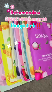 BIOAQUA sheet mask hydrating essense face moistrurizing skin care anti aging Isi 10pcs Random