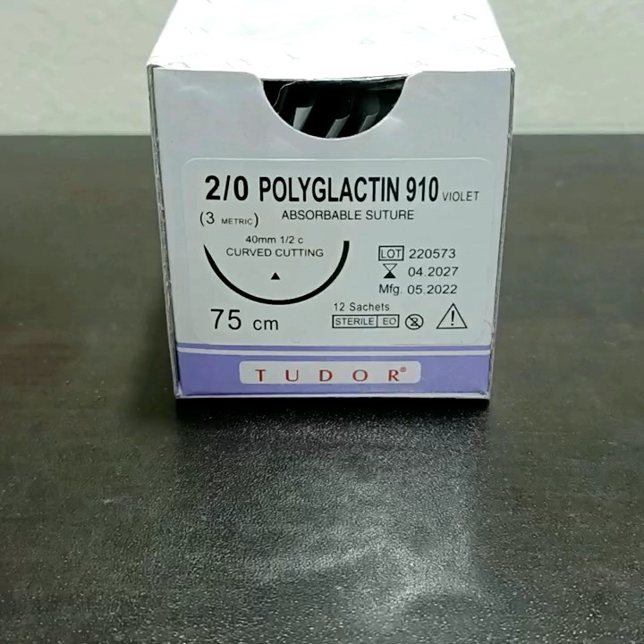 Polyglactin Absorbable Sutures 2/0 Curved Cutting | Lazada PH