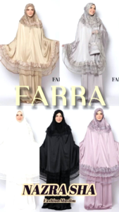 (9) RAYNA FARA MUKENA Wanita Muslimah Farra Mukena By Ray.na. Nazra sha
