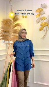 Desain Gaya Modern: Kemeja Wanita & Blouse Polo Linen