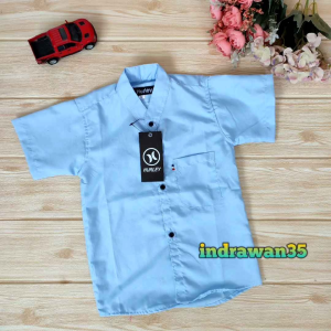 Kemeja Anak Laki Lengan Pendek Model Kerah Koko
