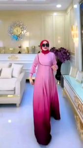 ELSA Gradasi Dress By Syafeera Syari - Nazra.Sha