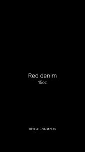 RED DENIM - Sanforized Raw denim 15oz Deep Indigo Slim straight