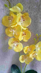 Bunga Anggrek Artificial Berikut pot tempel dinding /Hiasan Dinding bunga anggrek gantung bunga anggrek plastik bunga anggrek palsu bunga hias