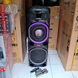 ASATRON LEGEND L-1201 MAX SPEAKER PORTABLE MEETING BLUETOOTH KARAOKE 2X12INCH INCLUDE MIC WIRELESS 2 PCS - DUAL SPEAKER 12INCH - DEEP BASS 100% ORI