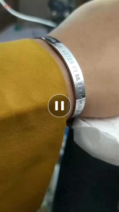 gelang identitas gelang kecemasan gelang lansia/ pikun stainless steel GPID6